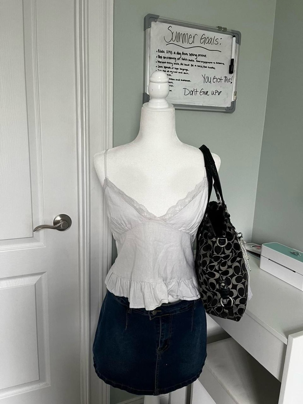 Ruffled tank top